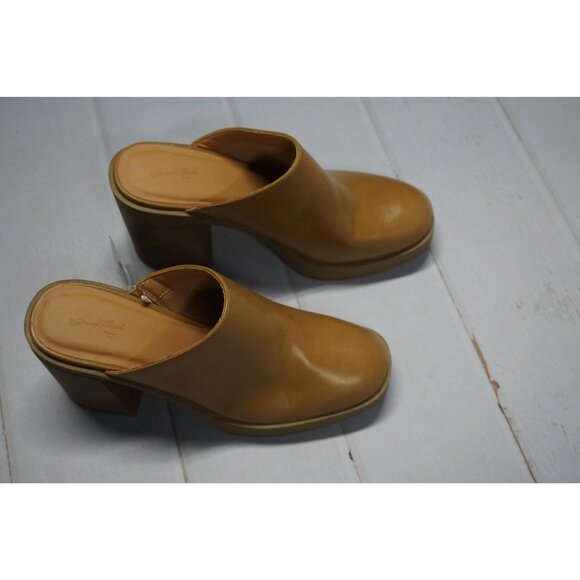 Universal Thread Women's Tan Tess Platform Mule Heels - Size 10, NWT - Picture 7 of 15